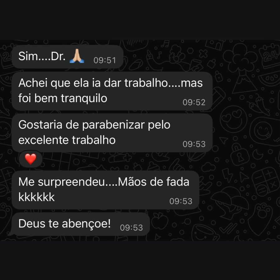 Depoimento de paciente